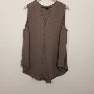 Torrid Brown Sleeveless Blouse